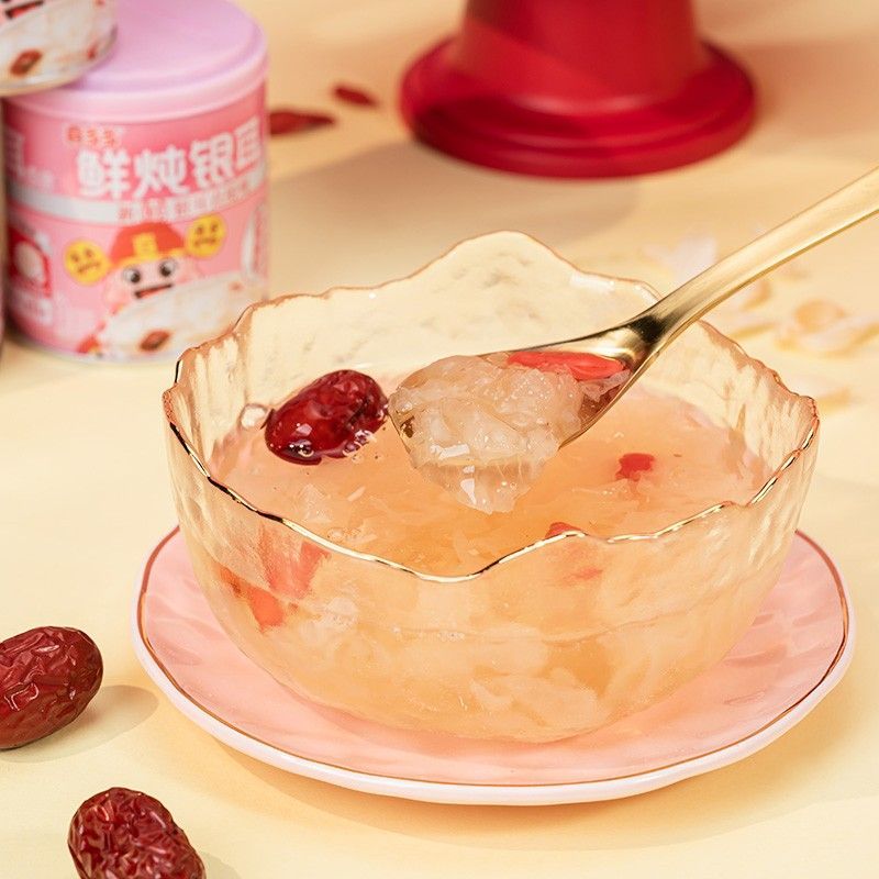 鲜炖银耳羹200g罐速食粥整箱银耳即食罐头代早餐优品