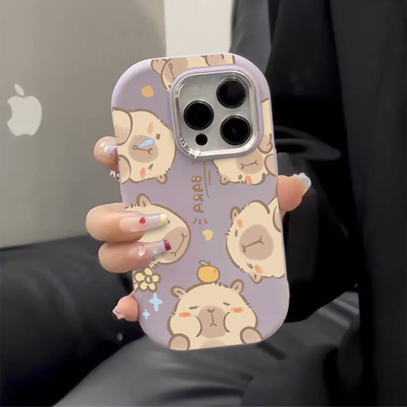 卡皮巴拉苹果15手机壳iPhone14plus新13promax/12软7/8plus/11/xr