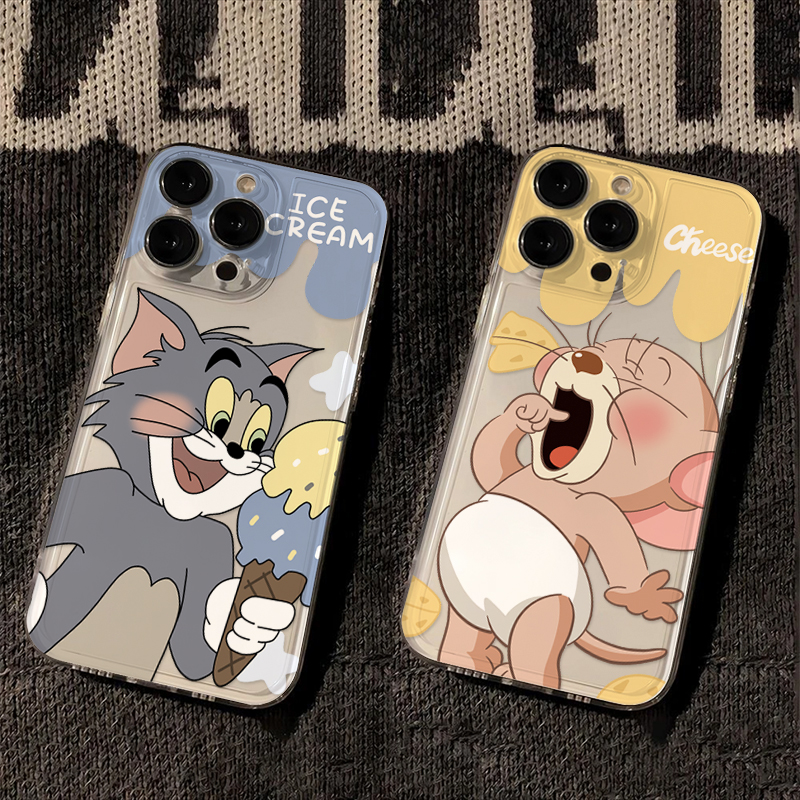 猫和老鼠苹果15手机壳iPhone14promax新7/8plus软壳13/12/11//6xr