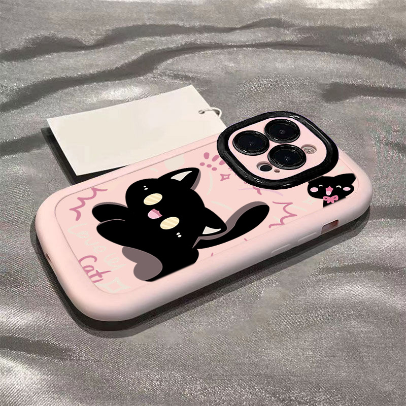 可爱惊吓猫苹果14promax手机壳iphone15全包13软胶13pro高级12/11