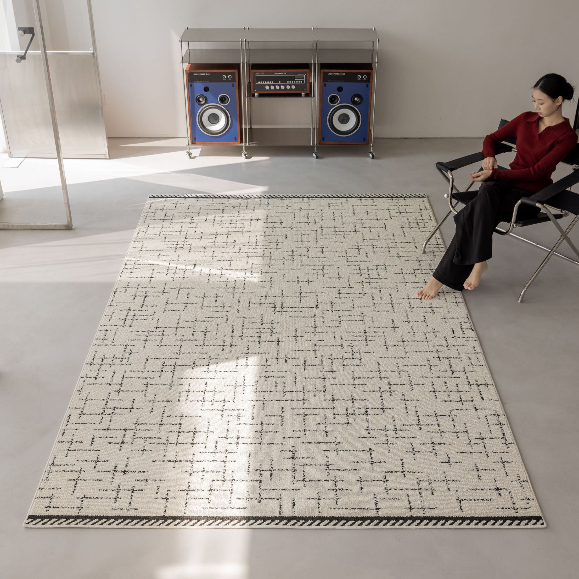 雨漫山茶-地毯防水易打理不藏灰客厅茶几卧室地毯精致卧室地毯