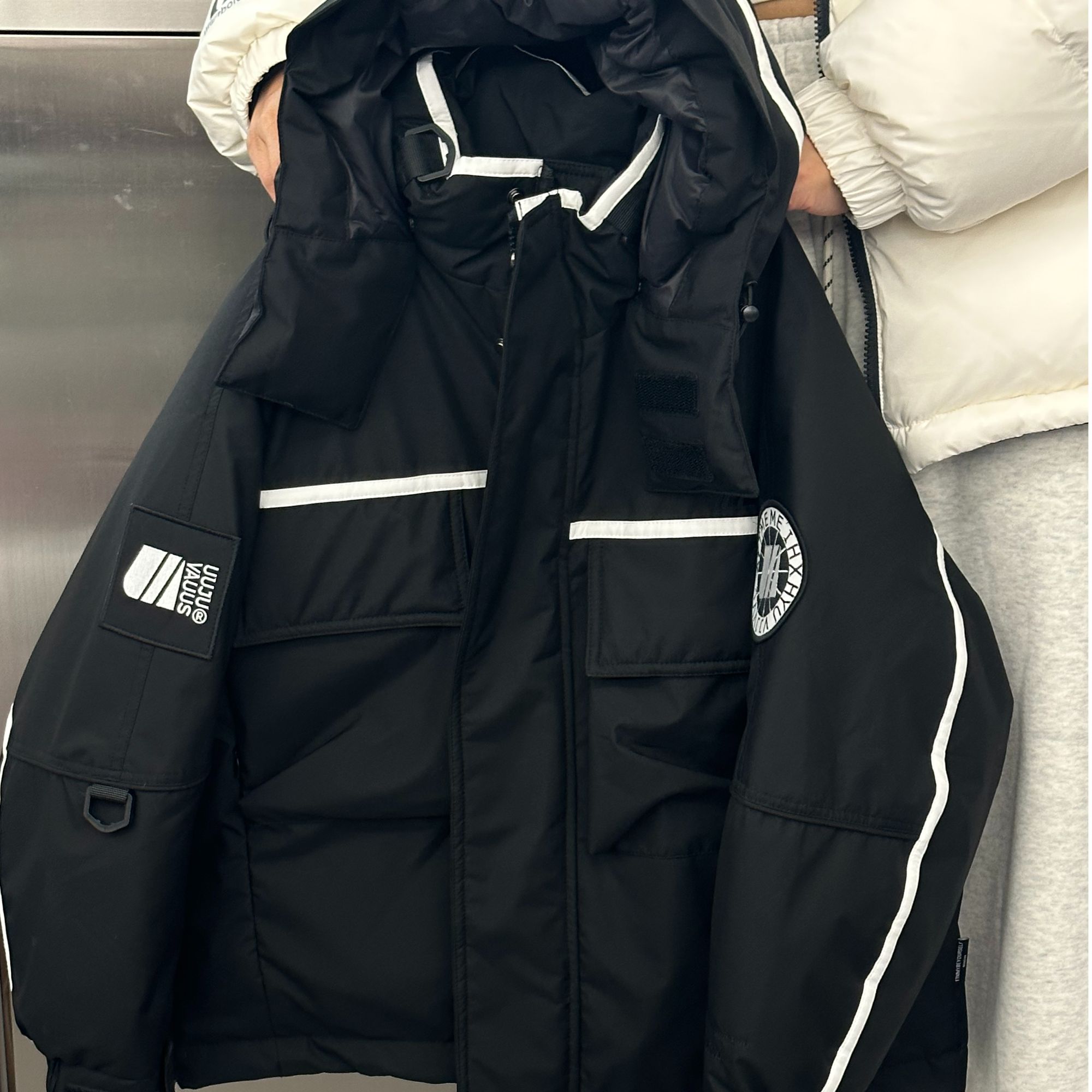 M家kids童装2024新款冬季加厚男童羽绒服儿童工装韩版外套8896