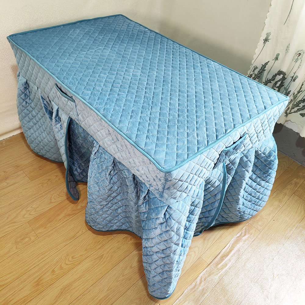 加绒加厚电炉罩套新款长方形茶几电暖炉烤火炉烤火桌子套罩烤火罩