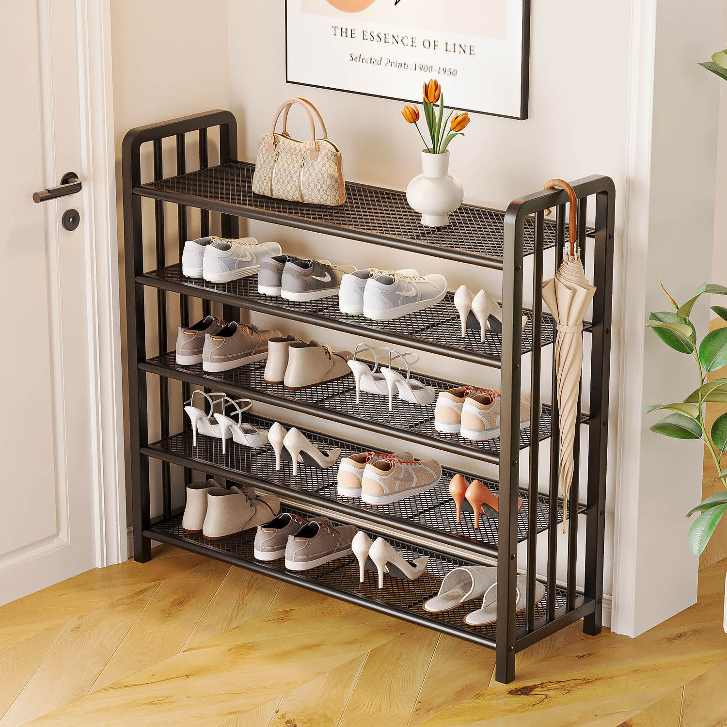 鞋架简易防尘多层鞋架子收纳家用鞋柜宿舍门口经济型多功能置物架