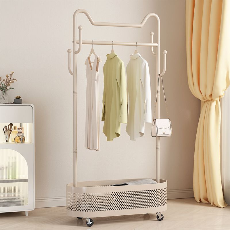 衣帽架多功能加粗款落地衣架家用创意猫耳朵立式挂衣架收纳置物架