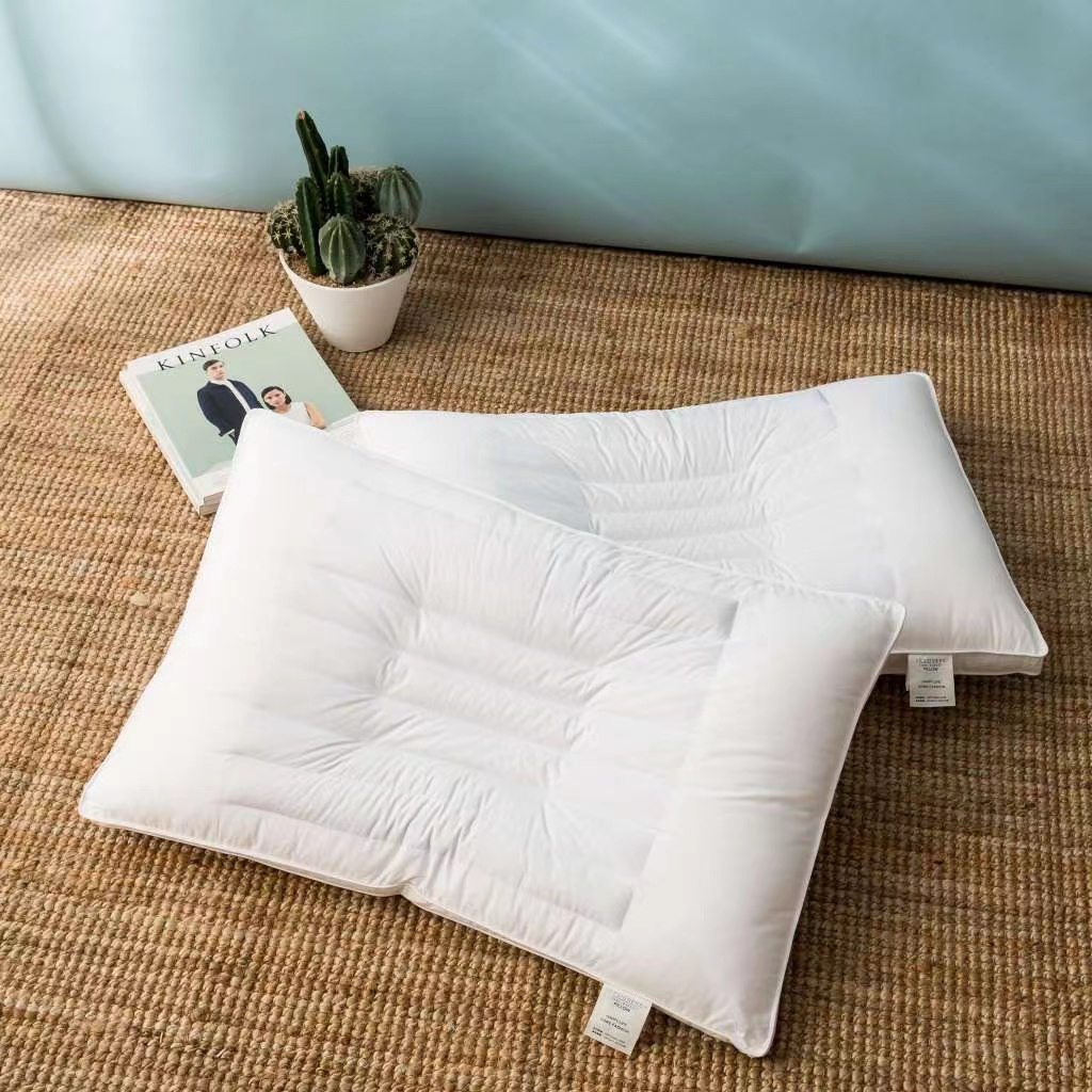 苗条姐！全棉低枕柔软舒适单人枕芯家用透气成人枕芯