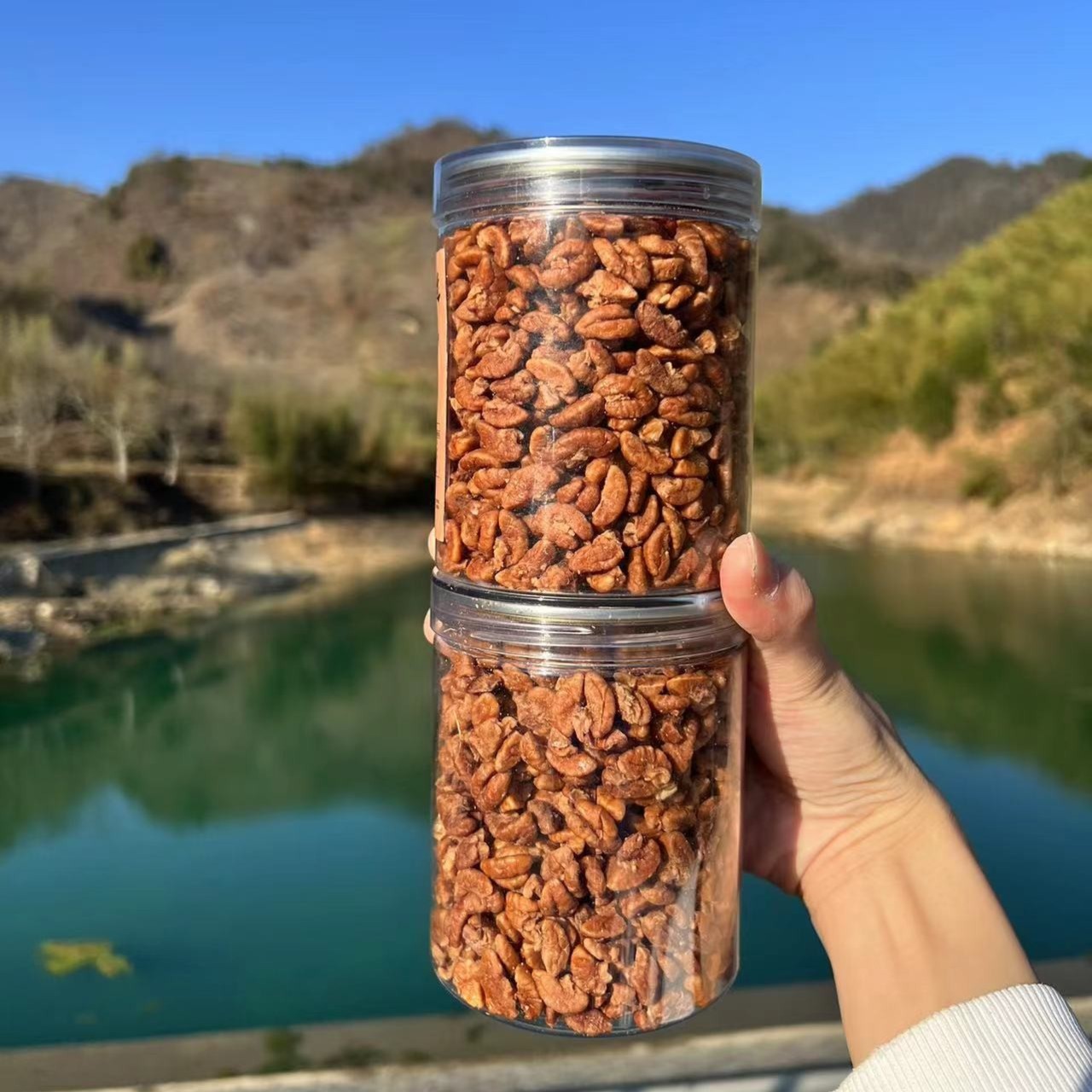 新货正宗临安山原香味罐装山核桃肉净含量500克饱满酥脆解馋