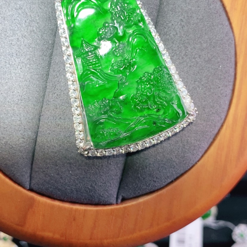 【闪购商品】翡翠颈饰银S925镶嵌