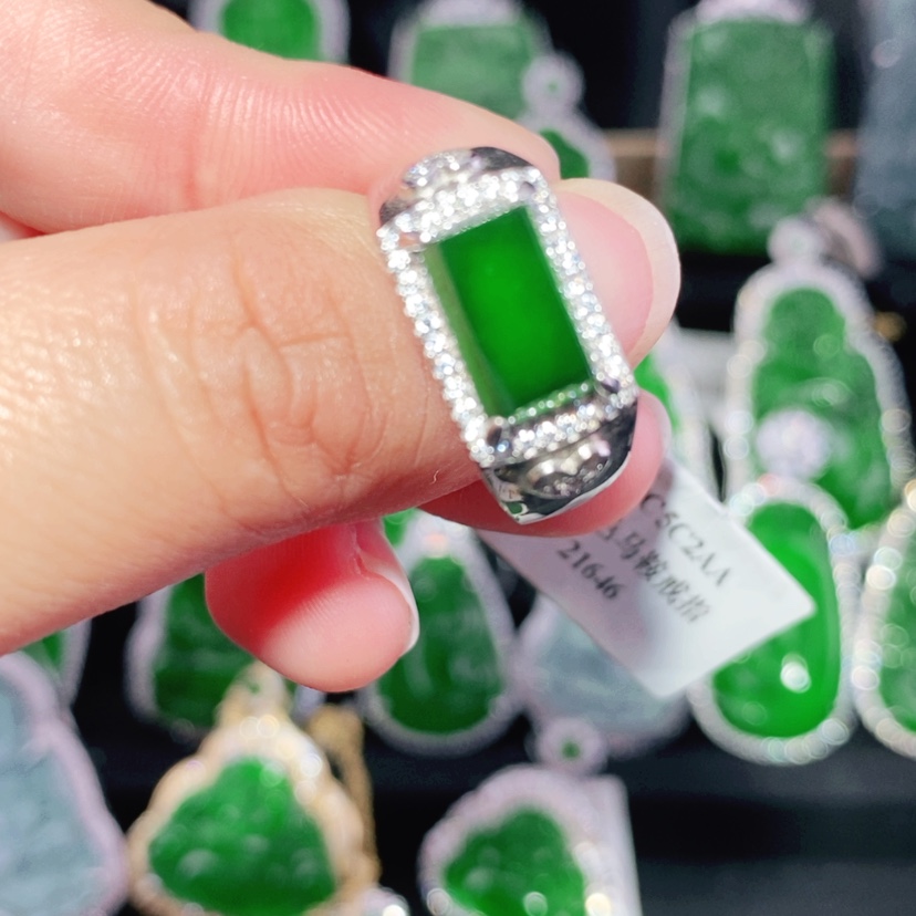 【闪购商品】翡翠耳饰银S925镶嵌