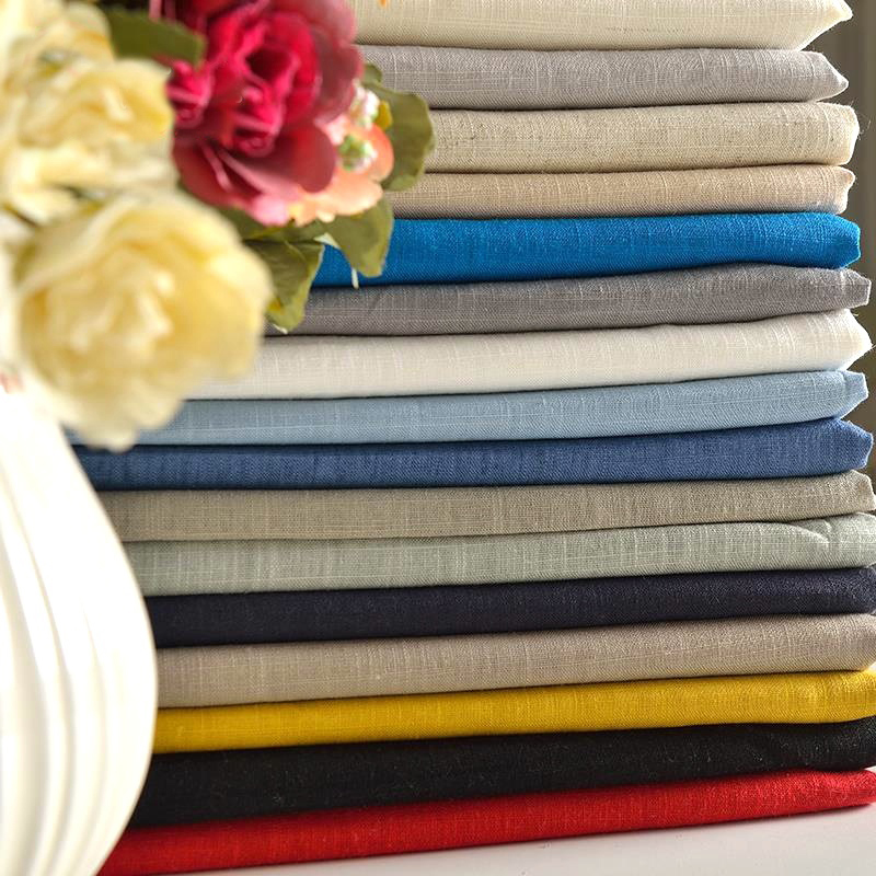 刺绣亚麻布diy绣布素色纯色棉麻布绣花布苏绣手工帆布素麻布料