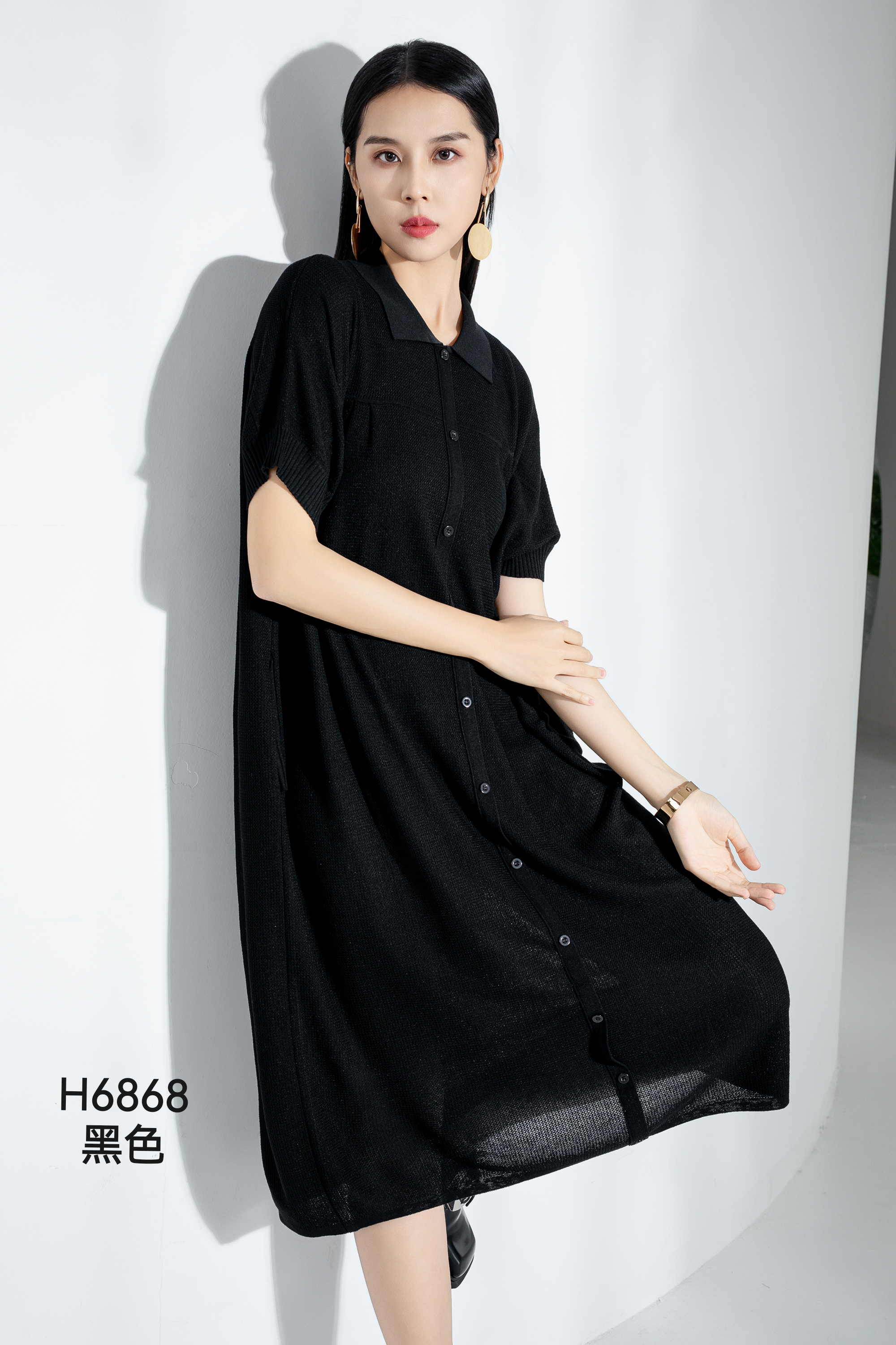 2025夏季新款宽松连衣裙6868