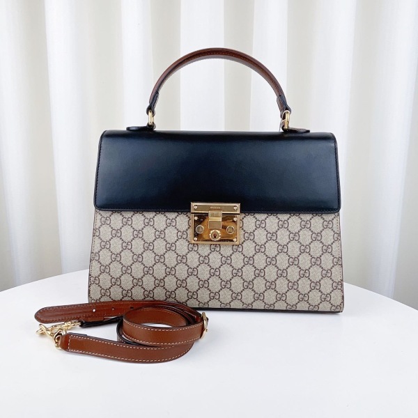 妃鱼/Gucci/古驰/95新/手提包/Padlock 邮差/市场价22000