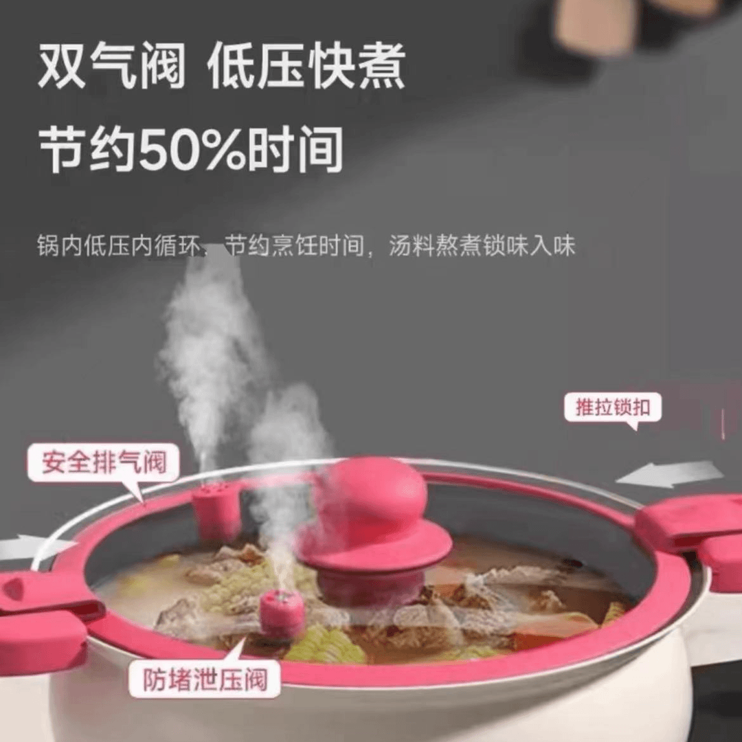 微压双耳汤锅大容量煮锅G145【微瑕，慎拍】