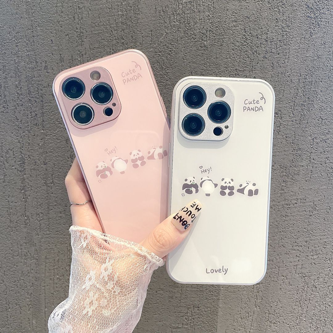 熊猫合集苹果xr手机壳15全包6s/xsmax最新14plus/13Pro/12mini