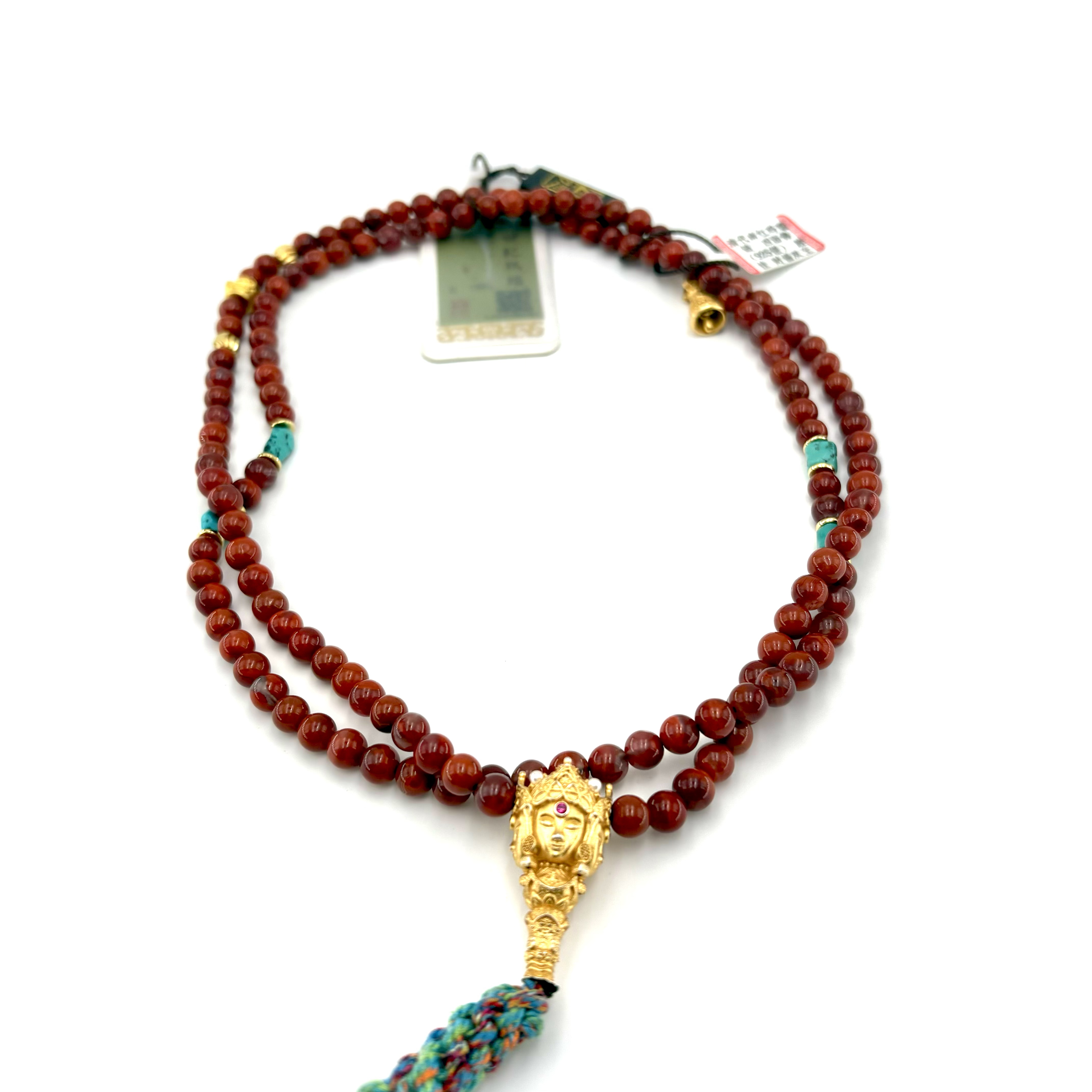 【宝韵】南红玛瑙链 四面佛(925) 脖挂 财福 KC7426