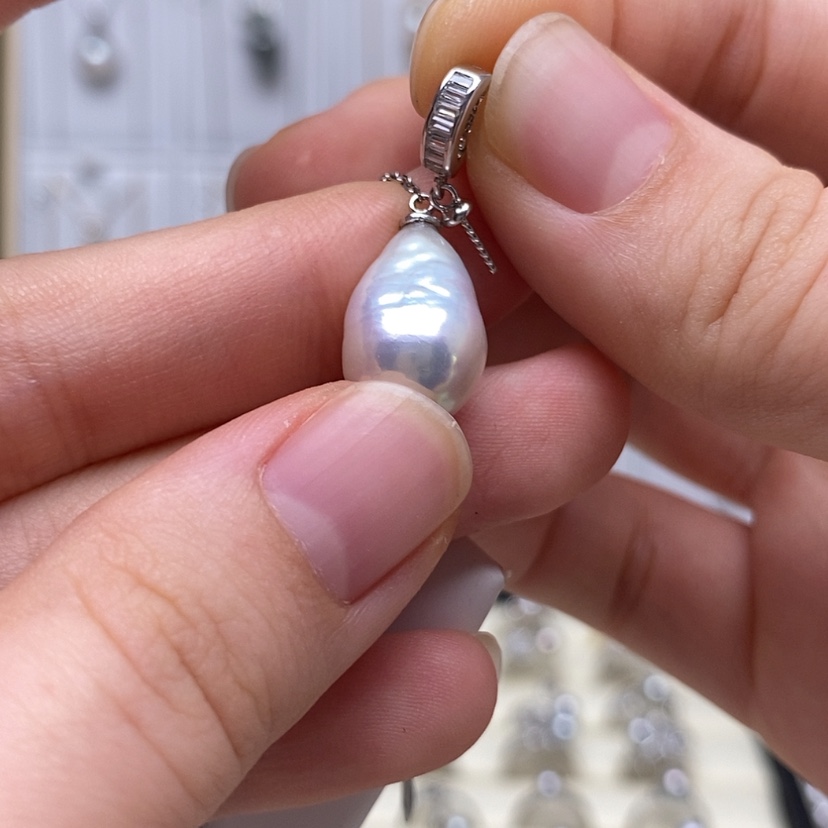 【闪购商品】淡水珍珠颈饰银S925镶嵌一**梦