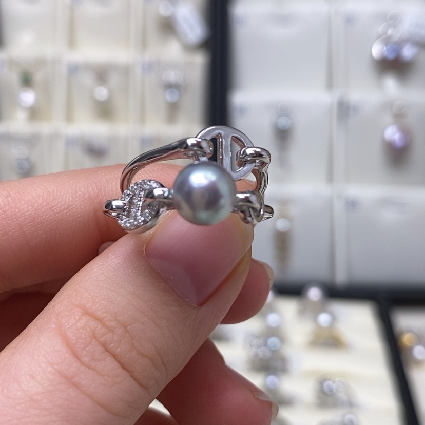 【闪购商品】海水珍珠戒指银S925镶嵌