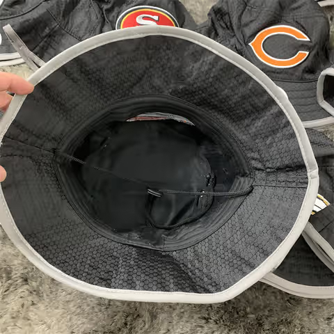 高级蜂窝面料！3个万针刺绣！防水遮阳钓鱼防风户外渔夫帽