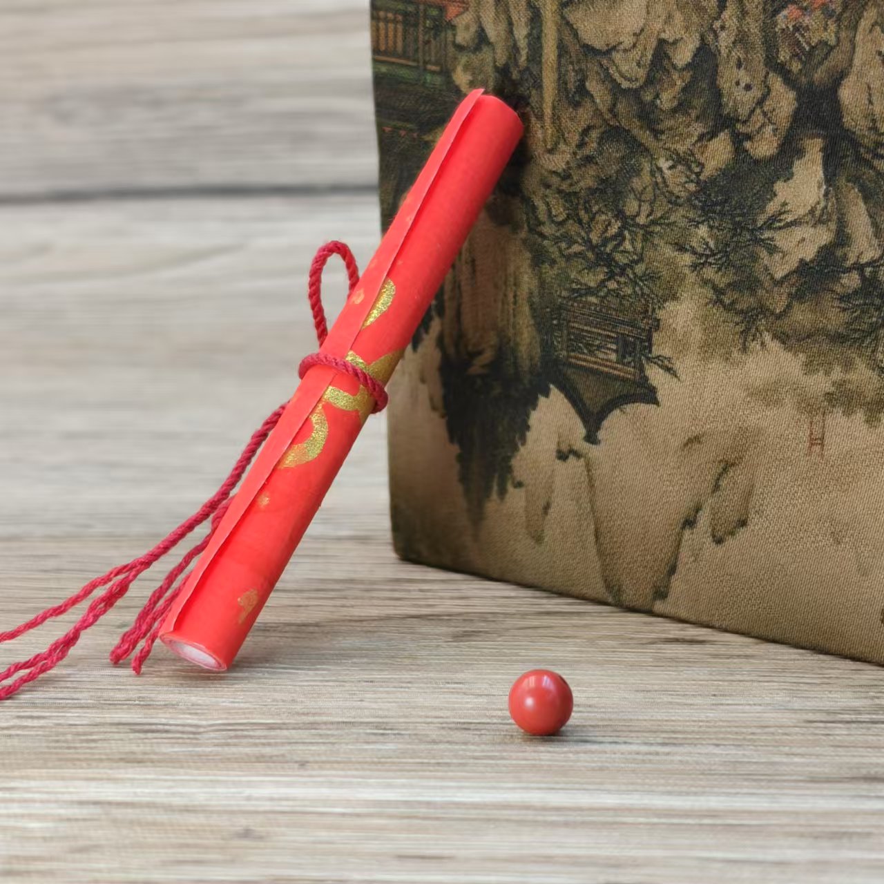 含辰砂工艺品【晟伊】（虎猪猴蛇）岁岁画