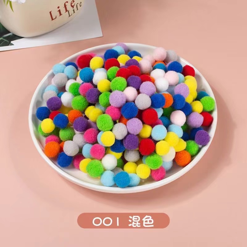有文精选 1.5cm高弹毛球 可用于手工DIY 圣诞树 发箍 小动物