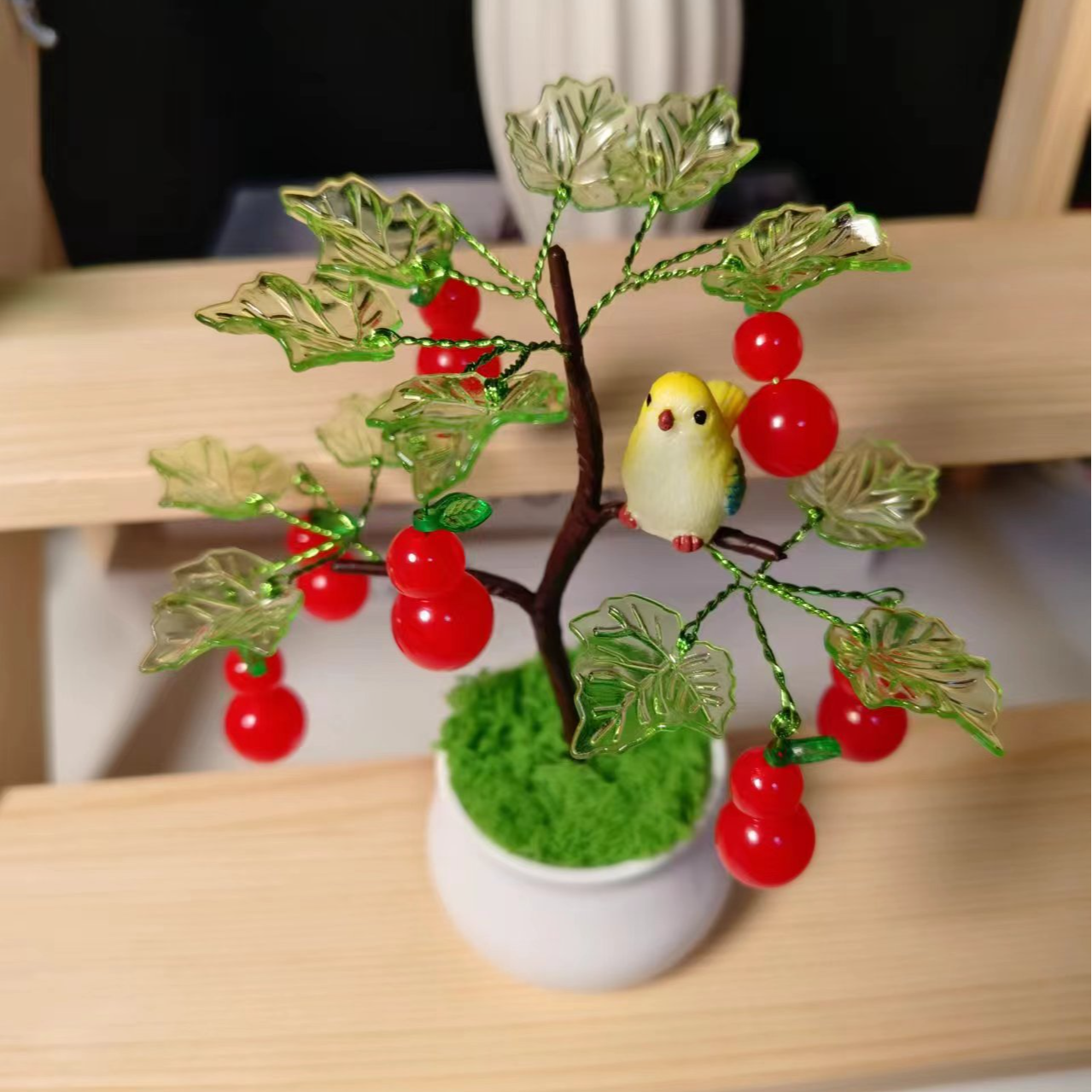 有文精选 7个葫芦娃小盆栽 手工DIY桌摆件 不含小鸟 