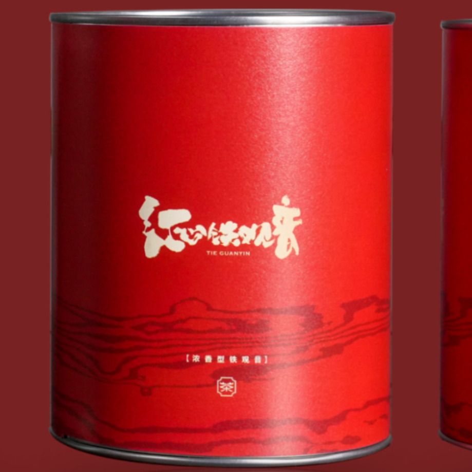 浓香红心铁观音100g/罐装 传统工艺 德峰【茶叶鉴定狮】