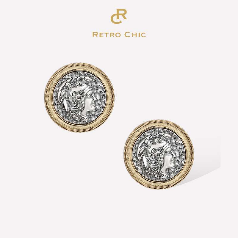 铜合金项链 RC RETRO CHIC 意大利复古时尚首饰 罗马浮雕耳环