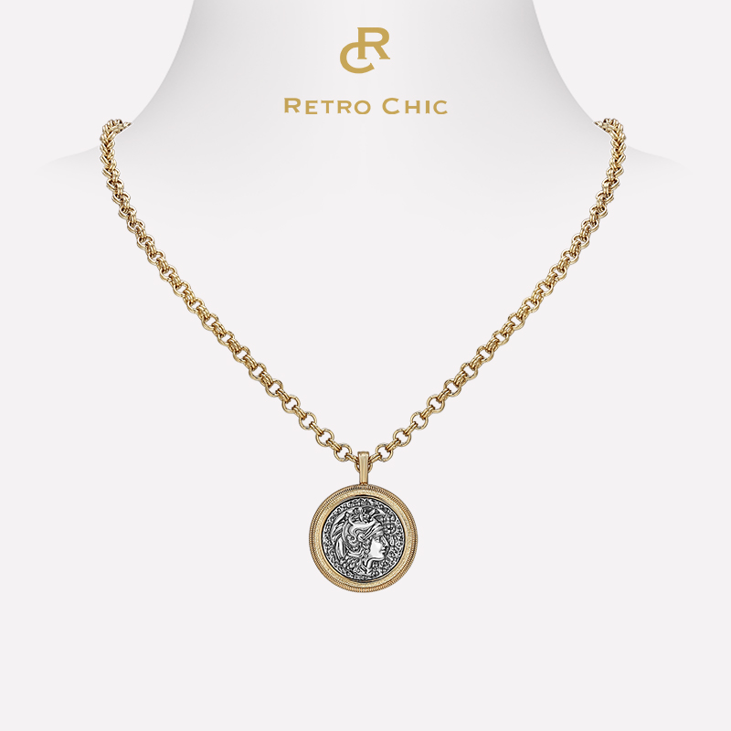 铜合金项链 RC RETRO CHIC 意大利复古时尚首饰 罗马浮雕项链