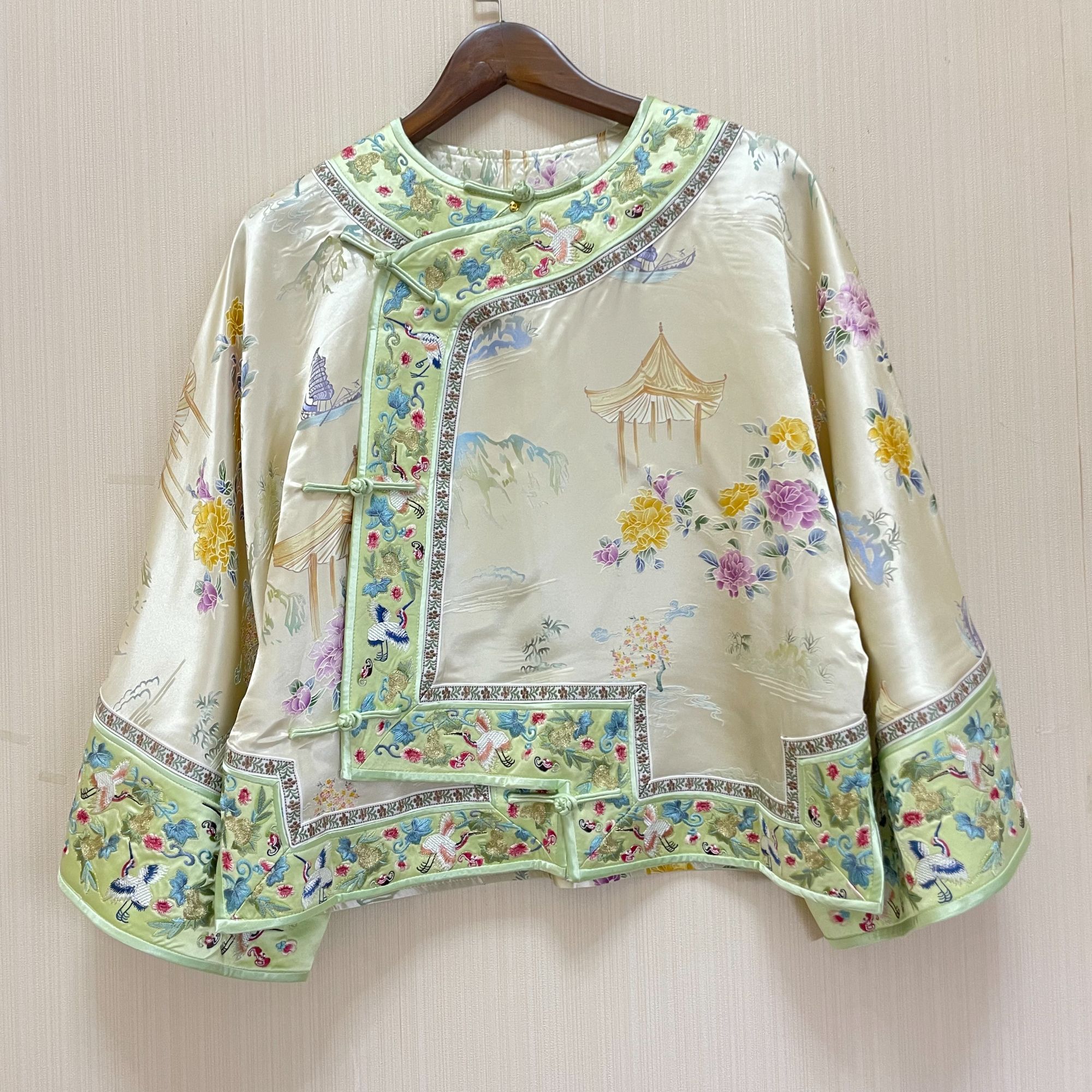 短款双层秋冬中国风长袖姐姐服外套上衣时尚