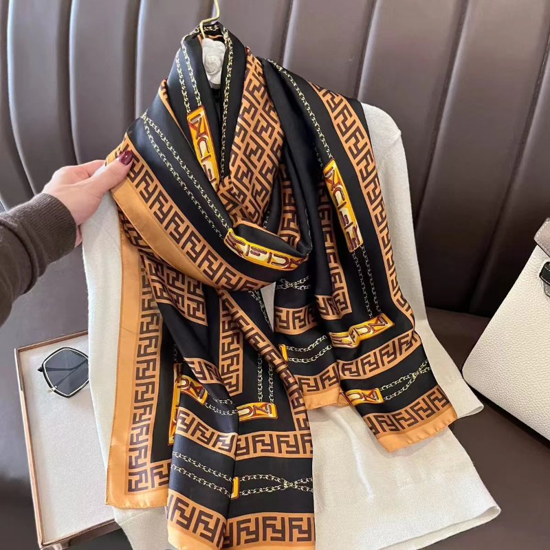 100新款百搭杭州丝绸丝巾90*180#3051