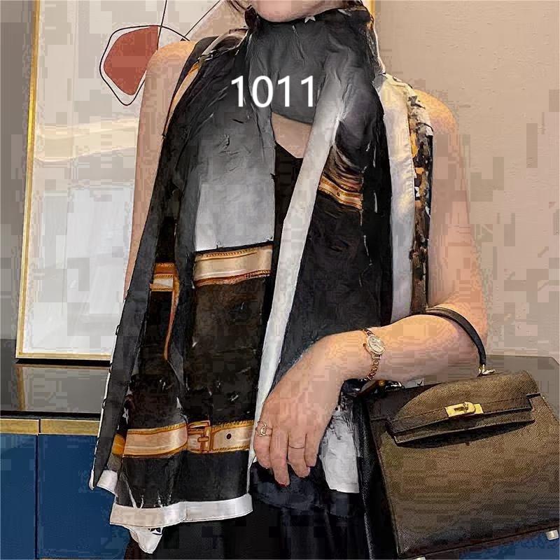 100新款百搭杭州丝绸丝巾90*180#1011