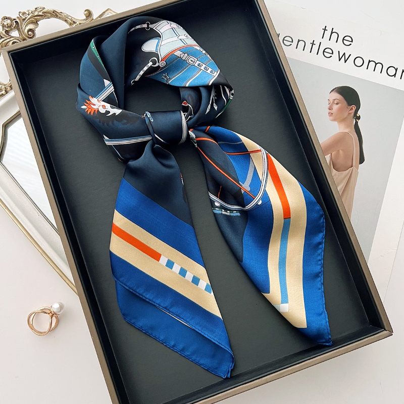 100新款百搭杭州丝绸丝巾70*70#3003