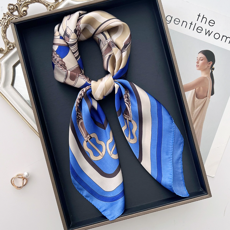 100新款百搭杭州丝绸丝巾70*70#3179