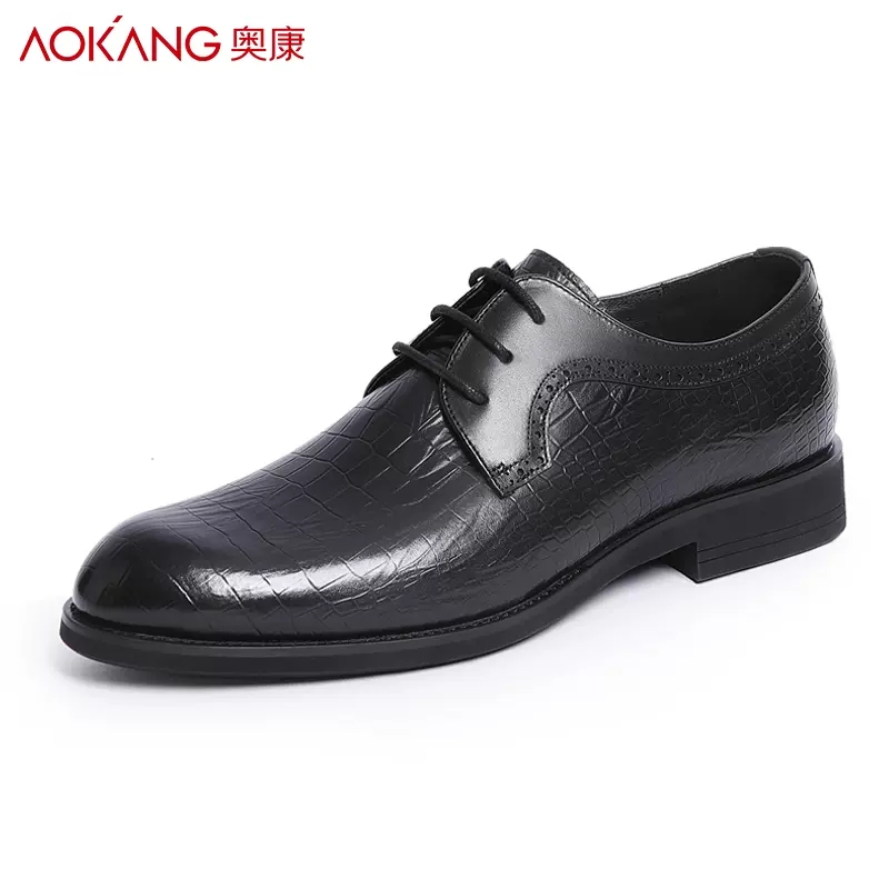 Aokang/奥康男鞋秋季商务凉鞋正装男皮鞋男真皮休闲结婚鞋男男士