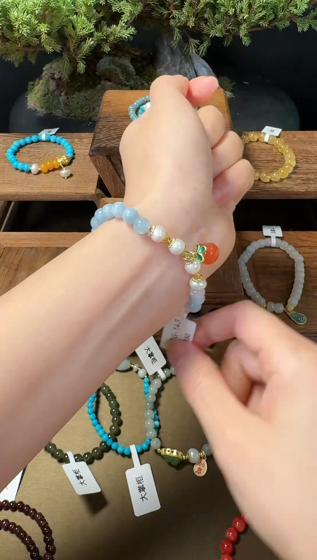 【闪购商品】海蓝宝石手链未镶嵌DZG-143