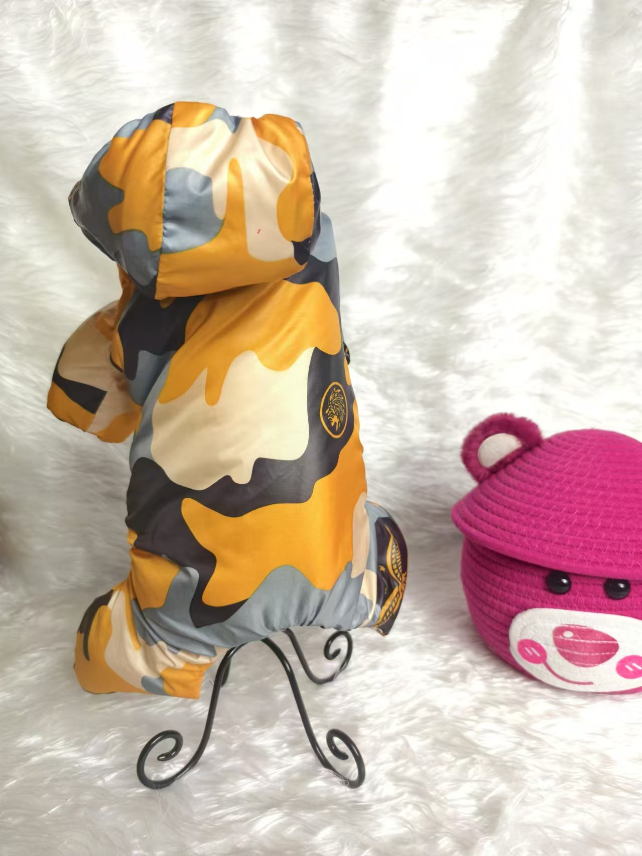 狗狗冬季棉服四脚帽款