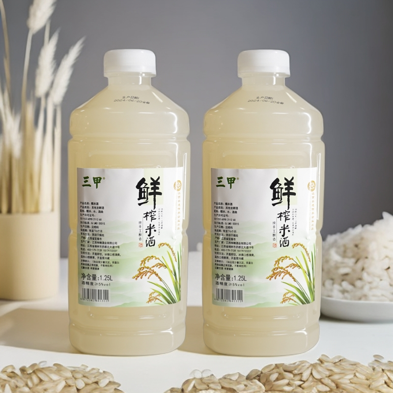 江西传统农家糯米酒5-12度精酿原浆米酒2.5斤2瓶装纯江西米酒