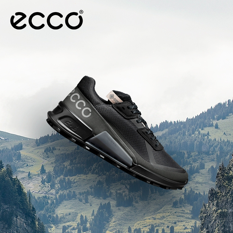 ECCO爱步户外休闲鞋黑色低帮休闲户外鞋  BIOM健步2.1越野 822833