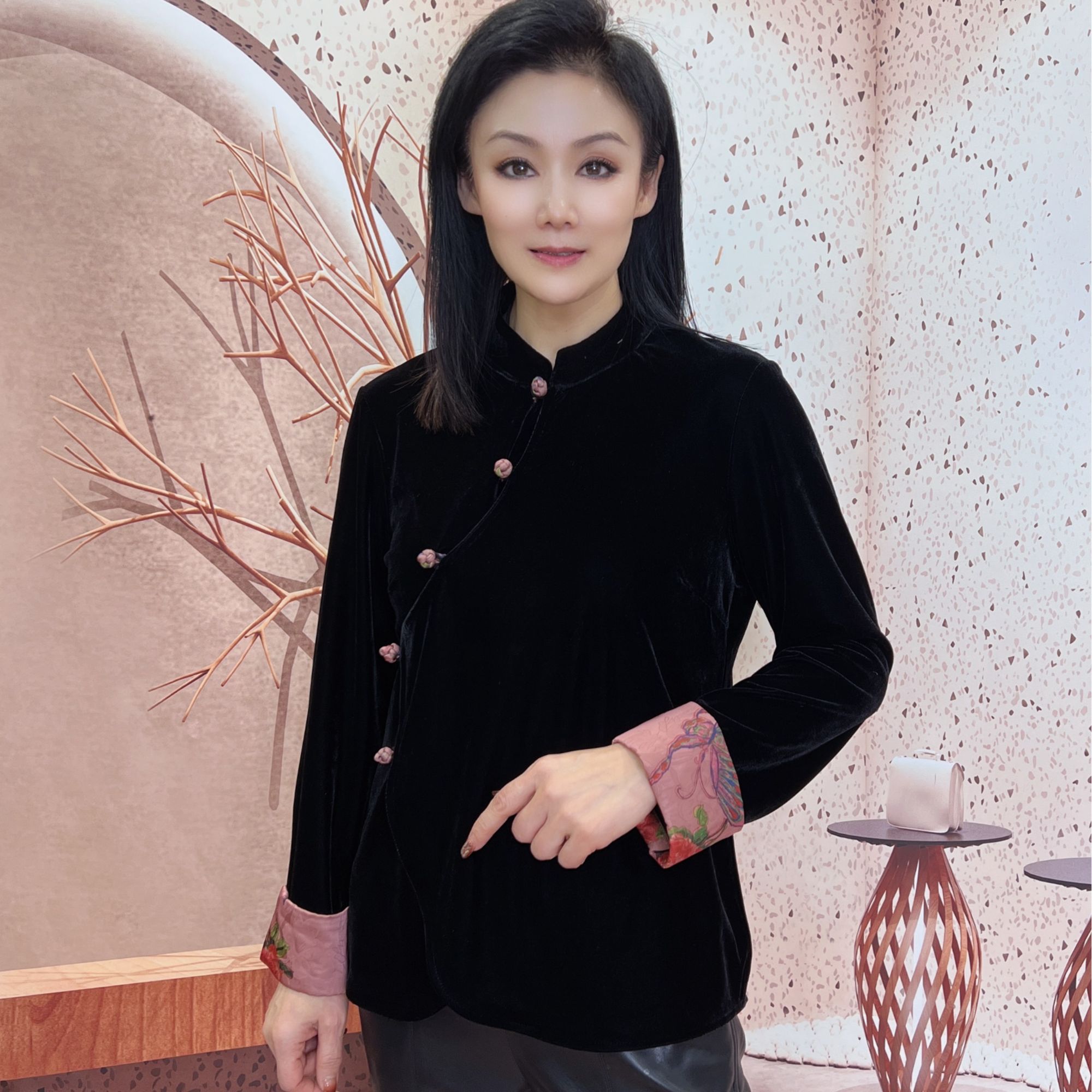 【宝藏衣橱上新】秋冬季新款新中式显瘦一衣两穿精致气质长袖网（娜）