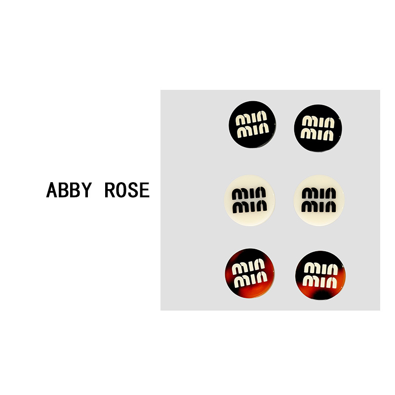 铜合金树脂耳饰 【智美abby rose】时尚耳钉 ES0518