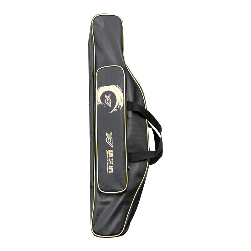 精艺坊双层超轻软皮鱼竿包免拆轮大肚渔具包多功能便携防水钓鱼收