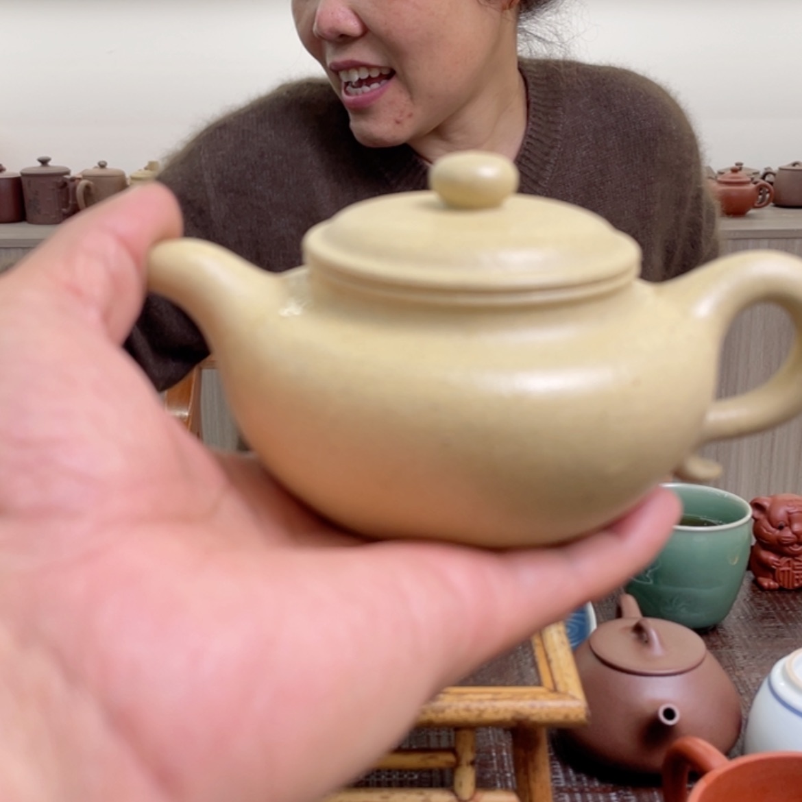 【闪购商品】本山绿泥茶杯?*安
