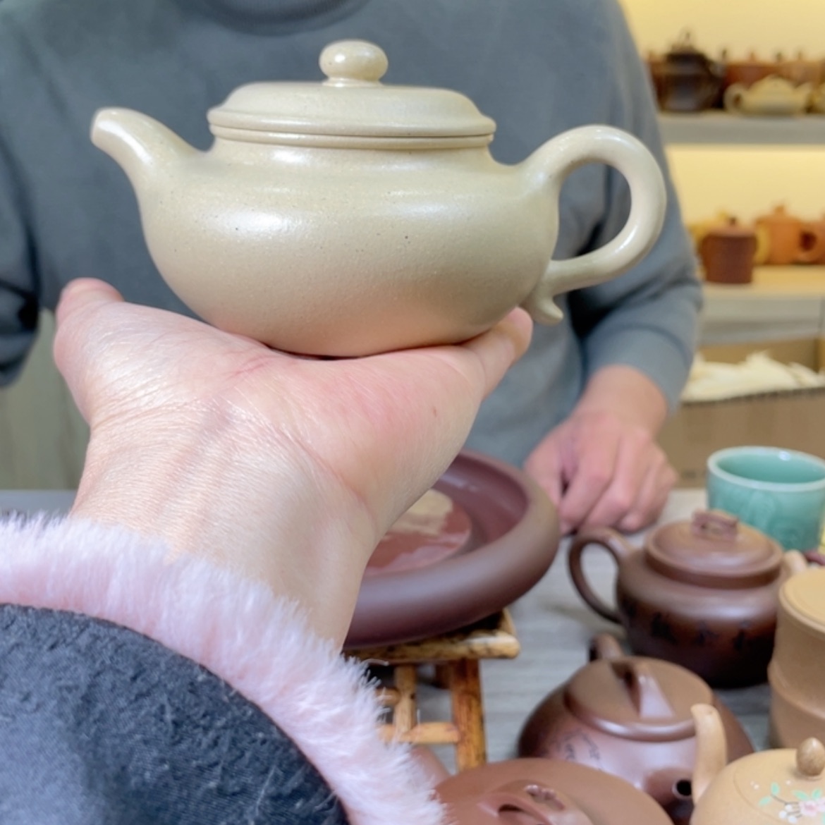 【闪购商品】本山绿泥茶杯