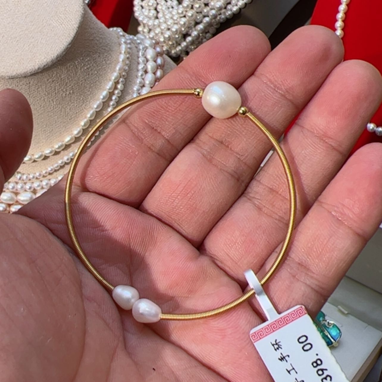 【闪购商品】淡水珍珠项链银S925镶嵌