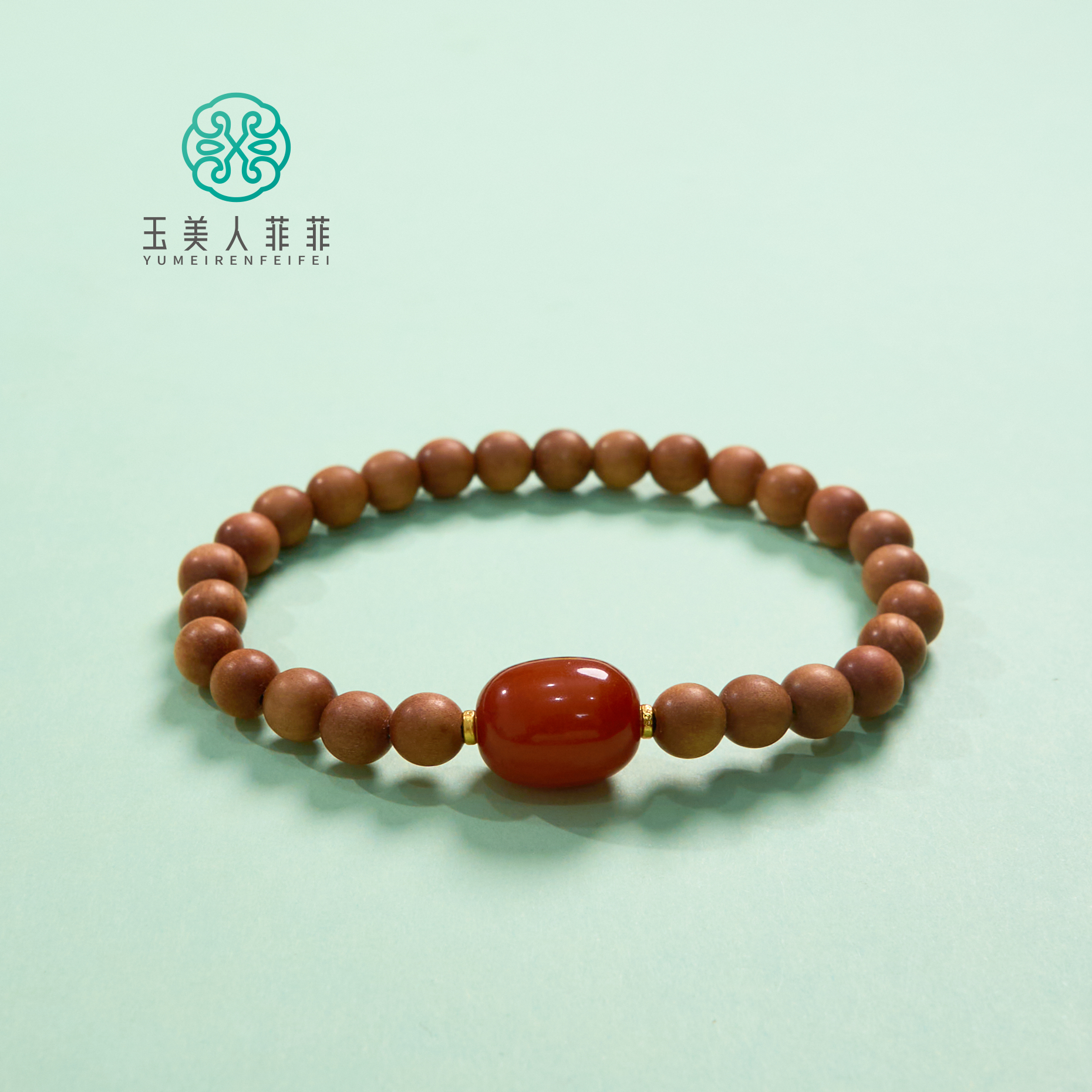 景景严选-檀木单圈手串约14*10mm