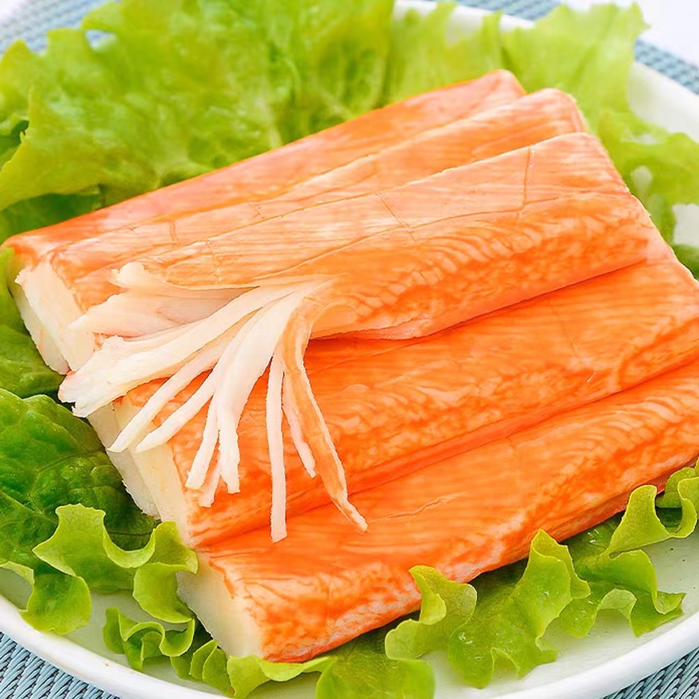 尚尚海鲜12包手撕鳕鱼蟹柳味休闲小零食蟹味棒90g/包蟹棒
