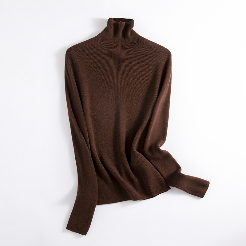 秋冬100%羊毛针织衫洋气百搭打底衫气质高领美拉德女装上衣YZ2302