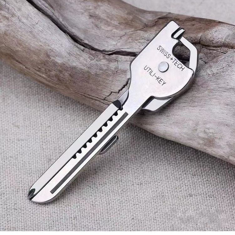 拆快递小刀多功能钥匙扣挂件工具六合一钥匙刀迷你随身使用折叠刀