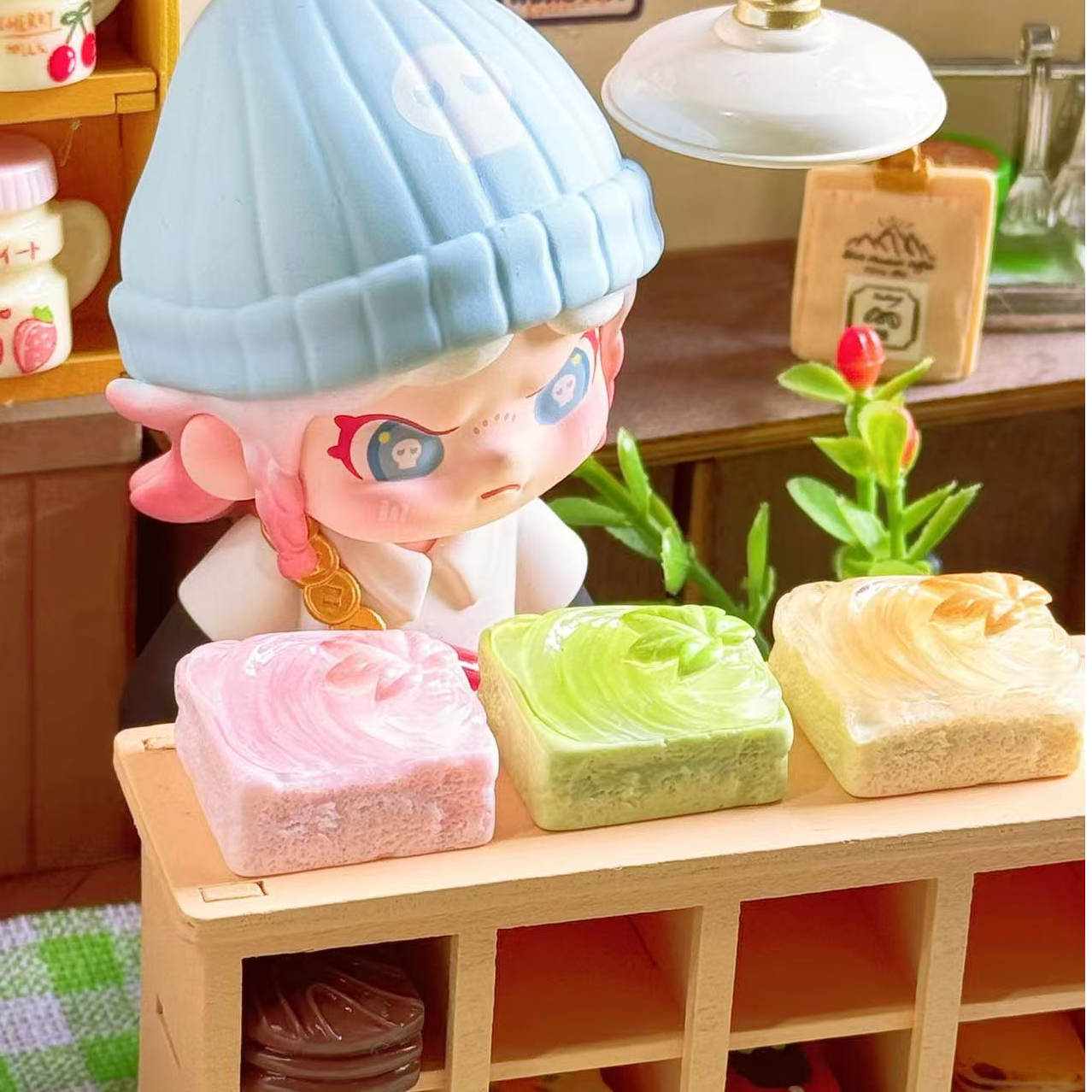 【定制】枫叶云朵蛋糕 高货仿真娃屋食玩diy树脂配件模型