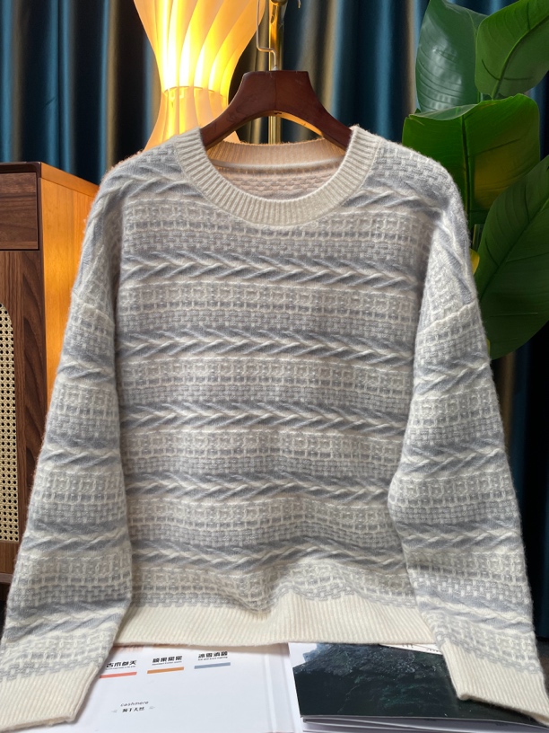 100%纯山羊绒重工加厚羊绒衫